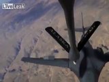 KC-135 Refuels B-1 Bombers and A-10 Thunderbolt Over Afghanistan.
