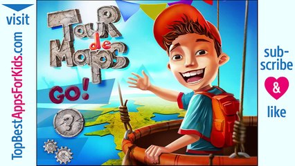 Tour de Maps USA - Edu App for Kids - Great facts about the USA