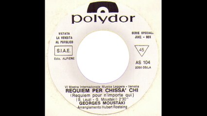 Georges Moustaki - Requiem per chissà chi (JB) [1970] - 45 giri
