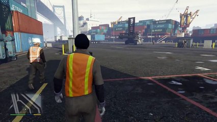 He Smells Bad Scouting the Port Mission GTA 5 (PS4 Gameplay)
