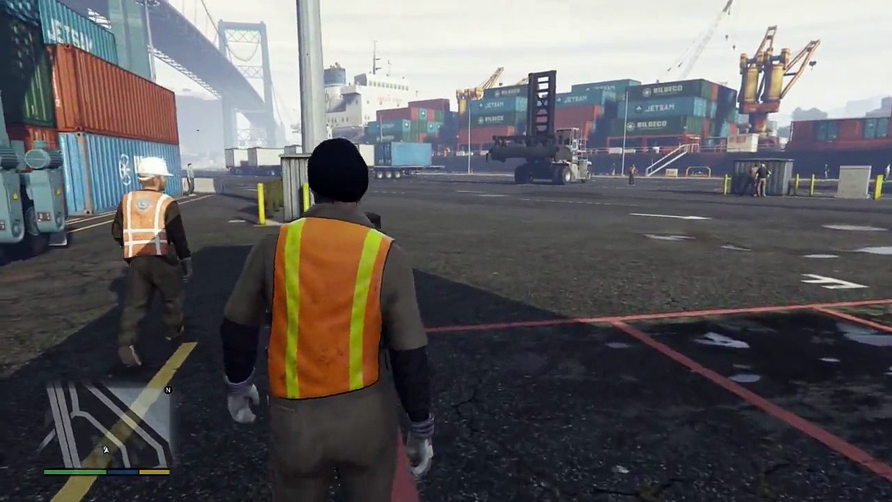 He Smells Bad Scouting the Port Mission GTA 5 (PS4 Gameplay)
