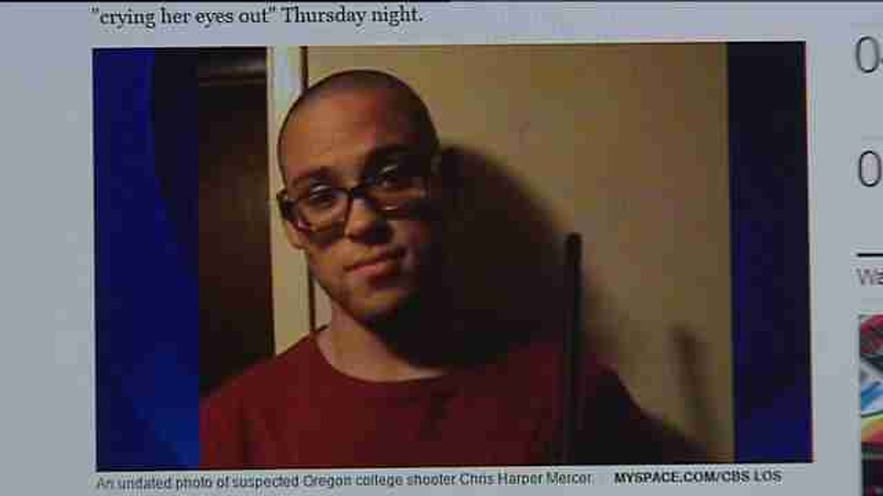 Medios de EEUU identifican al autor del tiroteo de Oregón como Chris Harper Mercer