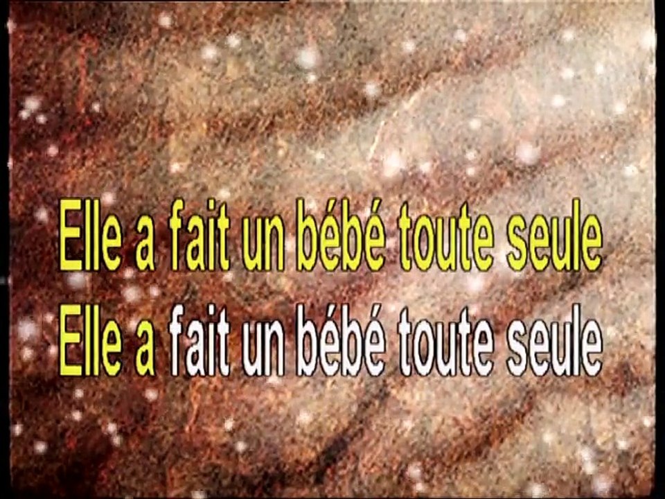 KARAOKE JEAN-JACQUES GOLDMAN - Elle à fait un bébé toute seule