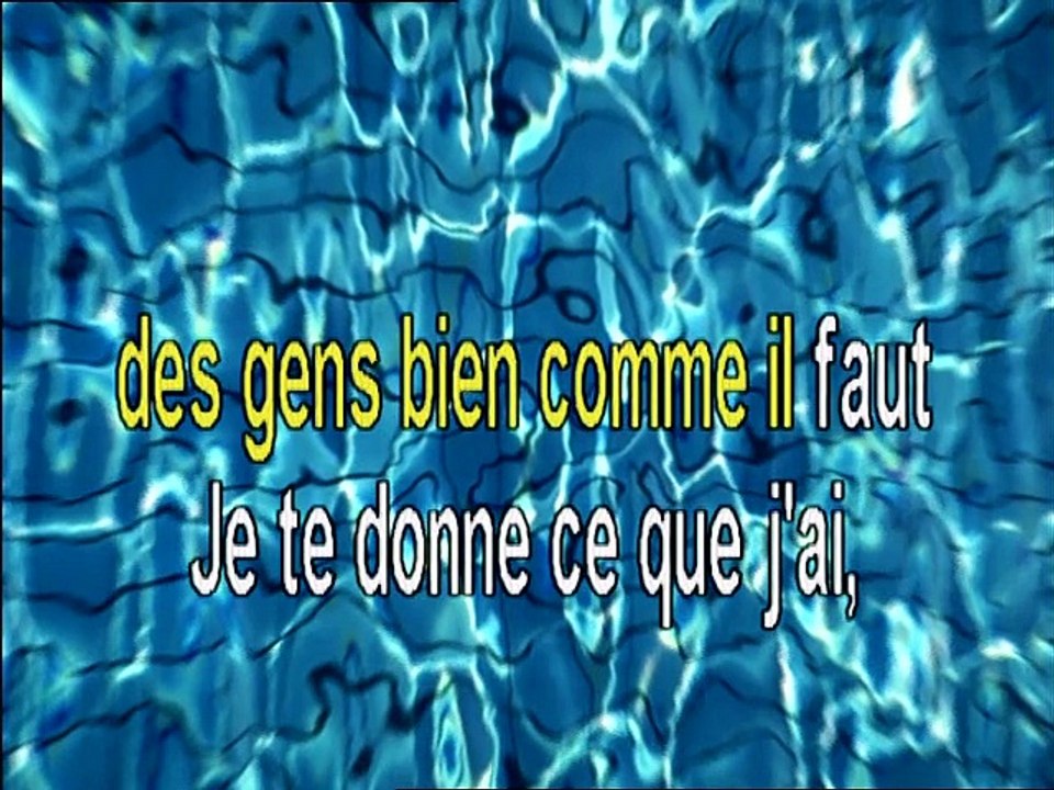 KARAOKE JEAN-JACQUES GOLDMAN - Je te donne