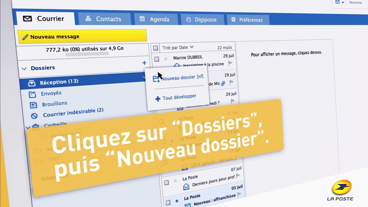 Laposte.net : comment gérer ses email ?