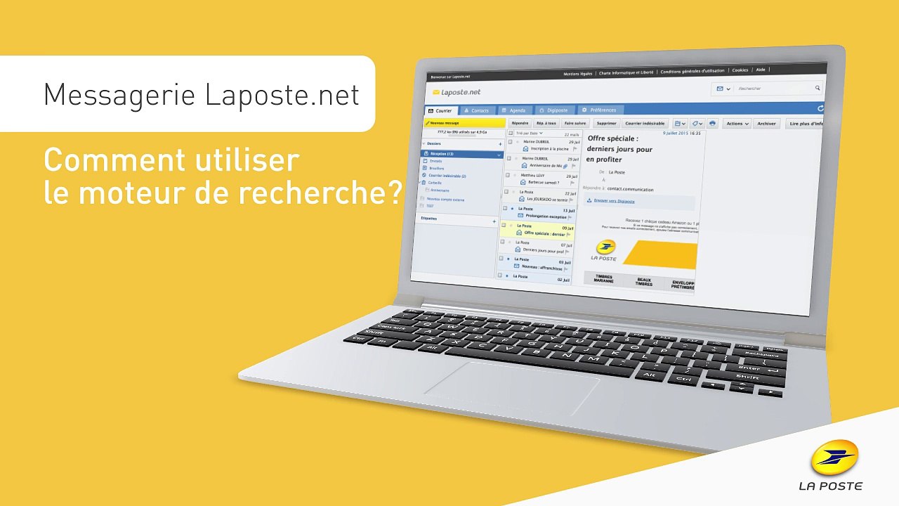Laposte.net : comment effectuer une recherche ?