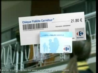 Pub Carrefour Cheque Fidélité