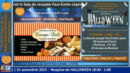 PUBLICITY | 2015-10-31 Halloween Party - broadcasting from Ile Perrot
