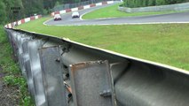 Nordschleife Touristenfahrten almost Lotus Elise crash unfall lucky driver
