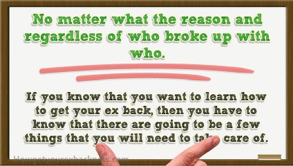 How To Get Your Ex Back Free Advice : Can You Do it?