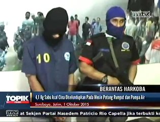 Sabu Senilai Rp 5 Miliar Diselundupkan dalam Pompa Air