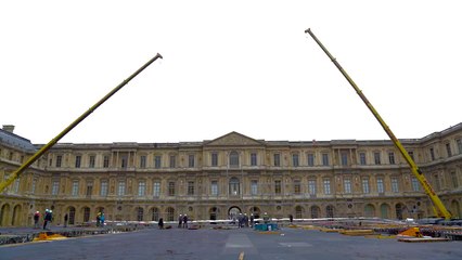 L'installation du défilé Dior printemps-été 2016 en accéléré