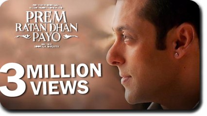 Fastest 3 MILLION Views For Salman's Prem Ratan Dhan Payo