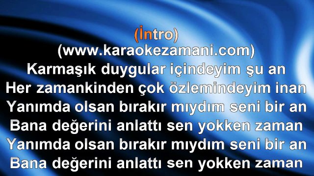 Halil İbrahim - Hasret Bestesi - (2011) TÜRKÇE KARAOKE