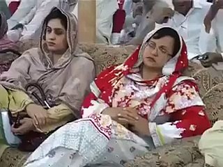 A Women Pelting Eggs On Ejaz Chaudhary (PTI) During Press Conference