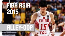 Zhao to Zhou for the Alley-Oop! - 2015 FIBA Asia Championship