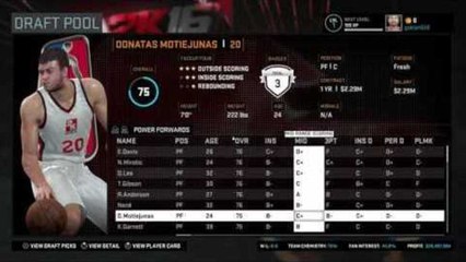 MyGM in NBA 2k16 (PS4) part 1: The Fantasy Draft