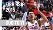 Guo Bounce Pass Finds Yi who Dunks it in - 2015 FIBA Asia Championship