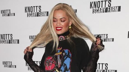 Rita Ora And Boyfriend Travis Barker Visit Scary Theme Park
