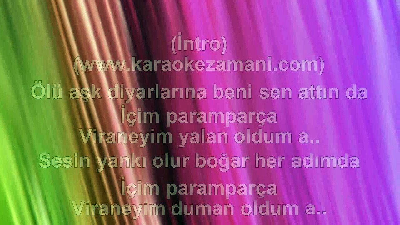 Halil Sezai - İçim Paramparça - 2011 TÜRKÇE KARAOKE