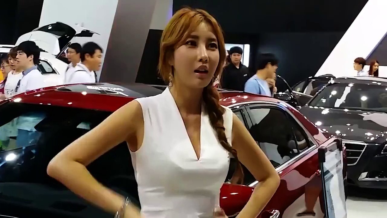 [FHD]Busan International Motor Show 2014: Korean Hot Cute Racing Model 귀요미~ 7