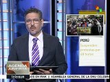 Perú: mineros y campesinos suspenden 2 días protestas contra minera