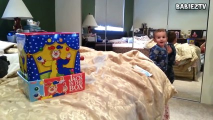 Funny Babies Scared of Jack in the Box Toy Compilation 2015