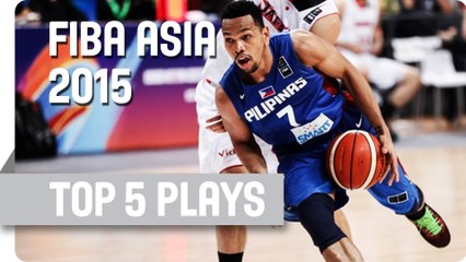 Top 5 plays - Semi Finals (day 8) - 2015 FIBA Asia Championship