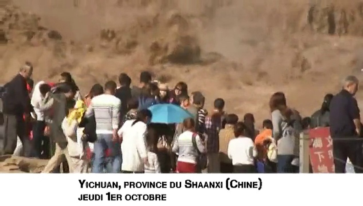 Les impressionnantes chutes de Hukou, sur le fleuve Jaune, attirent des milliers de Chinois