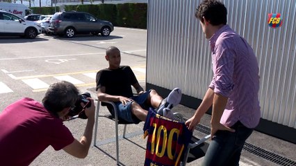 Photo session to celebrate Neymar's 100 games