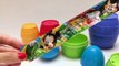 Learn Colours & Sizes with Nesting Stacking Cups Surprise Eggs Toy Videos