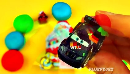 Play-Doh Kinder Surprise Christmas Eggs Transformers Mickey Mouse Disney Frozen  Cars 2 FluffyJet [Full Episode]
