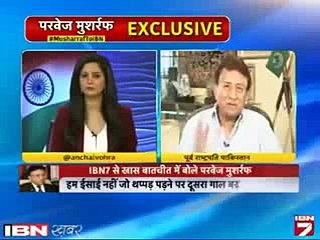 Pervaiz Musharaf Threatens India on an Indian Channel