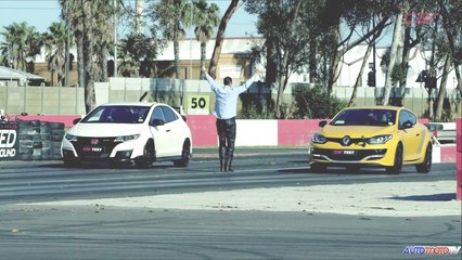 Download Video: HOT RACE: Honda Civic Type-R vs Renault Megane RS 275 Trophy