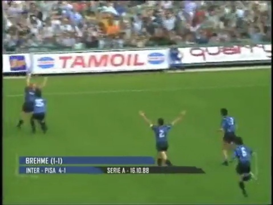 Andreas Brehme: 10 goals for Inter in 1988/89