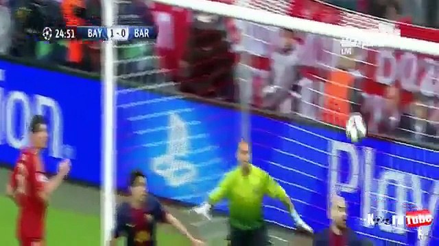 أهداف بايرن ميونخ 4-0 برشلونة [23-4-2013] نصف نهائي أبطال أوروبا (عصام الشوالي)