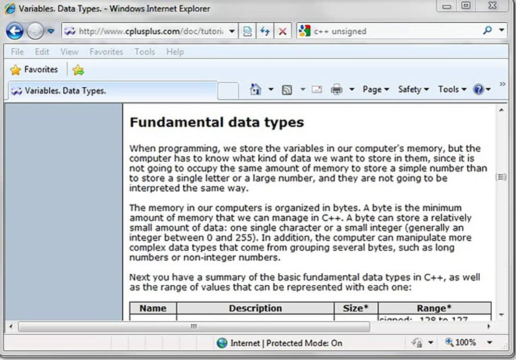 C   05 - Variables and Data types