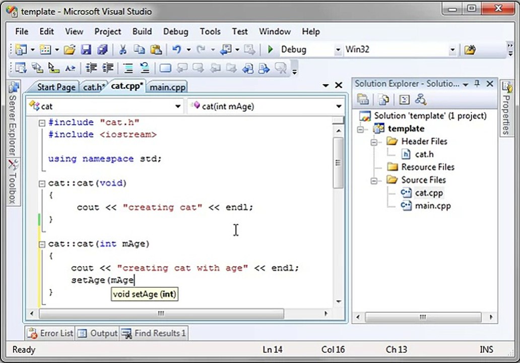 C   21 - Class Constructors