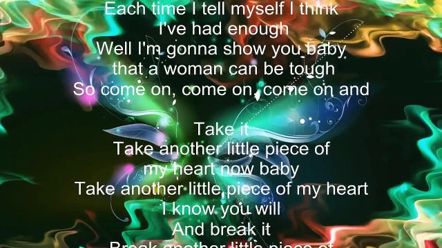 Faith Hill – Piece Of My Heart Song Lyrics