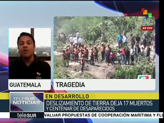 Hay más de 100 desaparecidos en Guatemala por alud de tierra