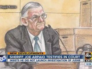 Sheriff Joe Arpaio testifies in court
