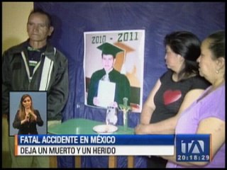 Ecuatoriano muere en accidente de tránsito en México