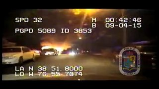 PGPD Officers Rescue Man from Burning Car