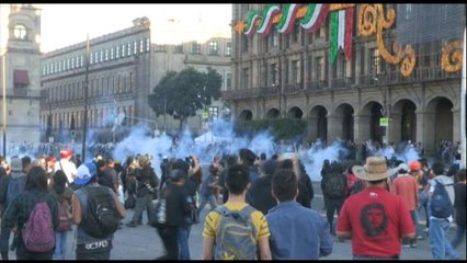 Marcha en recuerdo a matanza estudiantil de 1968 marcada por disturbios en México-