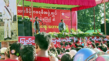 Myanmar's Suu Kyi courts minority vote in war-torn Kachin