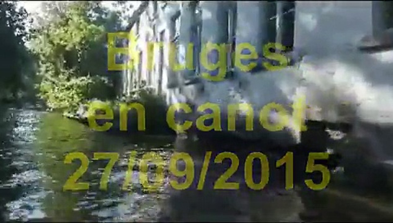 Bruges en canot...
