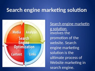 Search engine marketing solution