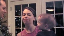 Baby Gets Jealous When Mom Kisses Dad