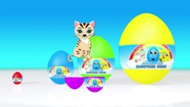 ANIMALS for KIDS | Surprise Eggs Different Sizes! 3D Animated Surprise Eggs | Learn Sizes