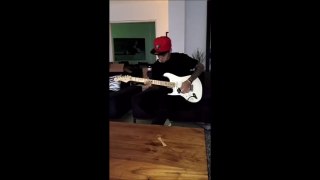 Justin Bieber playing the guitar - snapchat video, Los Angeles, California, June 6, 2015